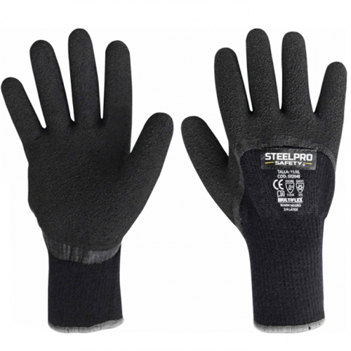 Guante Warm Negro 3-4 Latex Steelpro (Frio)